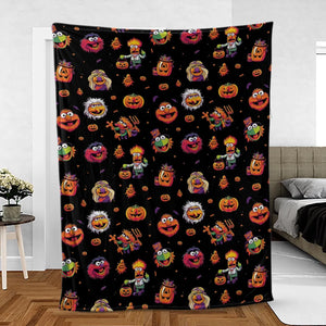 Halloween Muppets Fleece Blanket