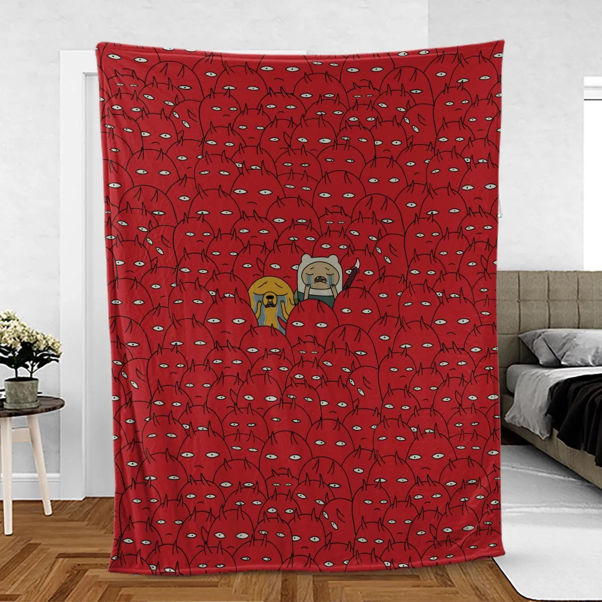 At Hell Adventure Time Fleece Blanket
