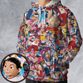 All-over Print Hoodie - 2PV8WD9R -  - 1