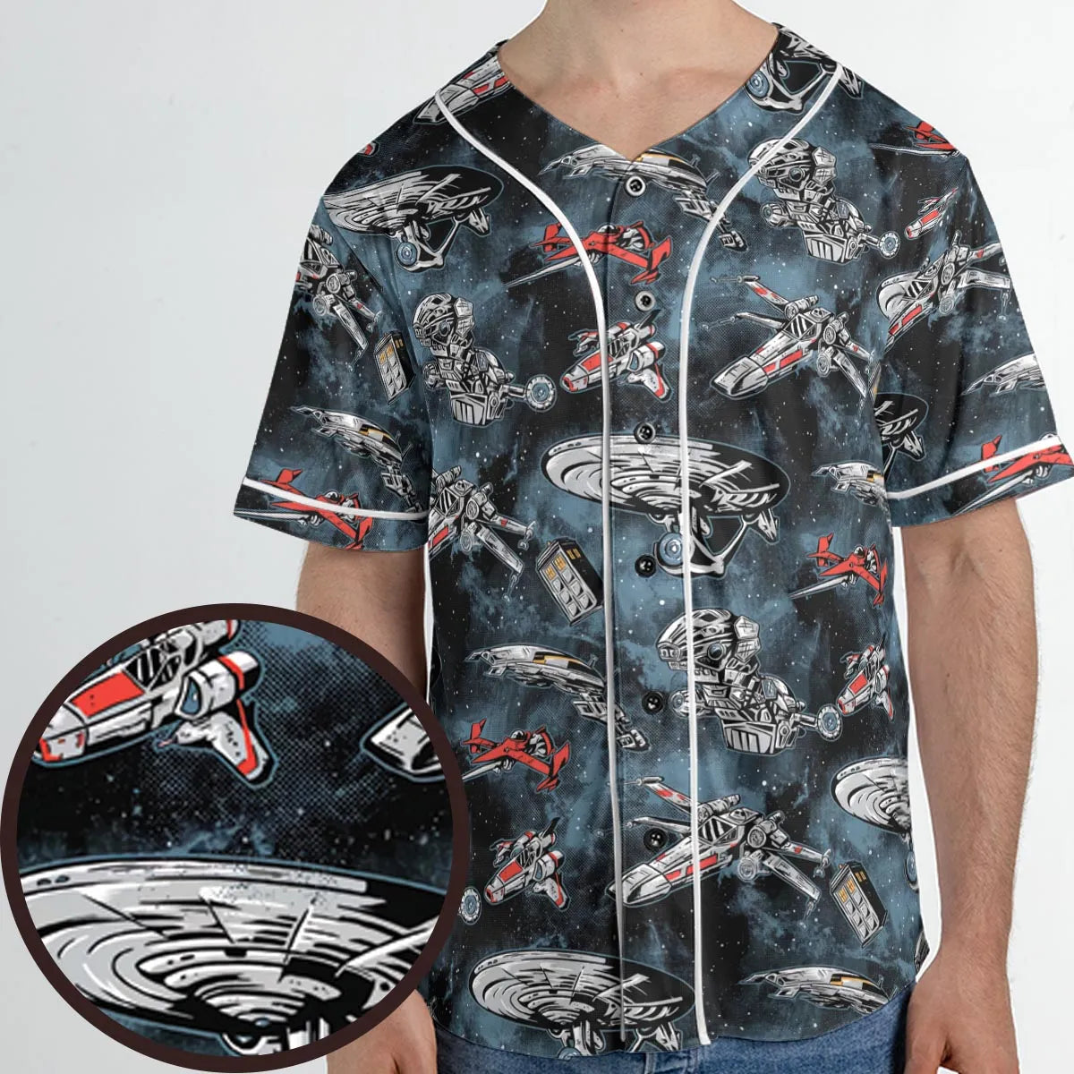 Ultimate Space Fleet Unisex Baseball Jersey
