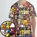 Underdog Cartoon Pattern Unisex Baseball Jersey