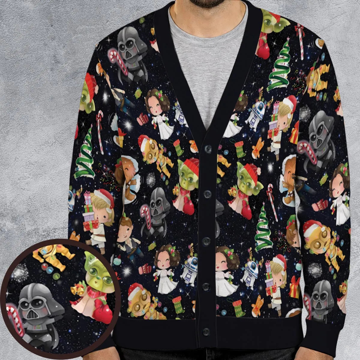 Christmas in Space Cardigan
