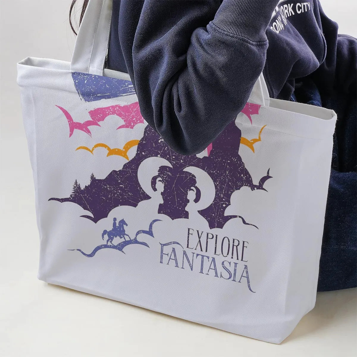 Fantasia Vintage 80s The NeverEnding Story Large Tote Bag