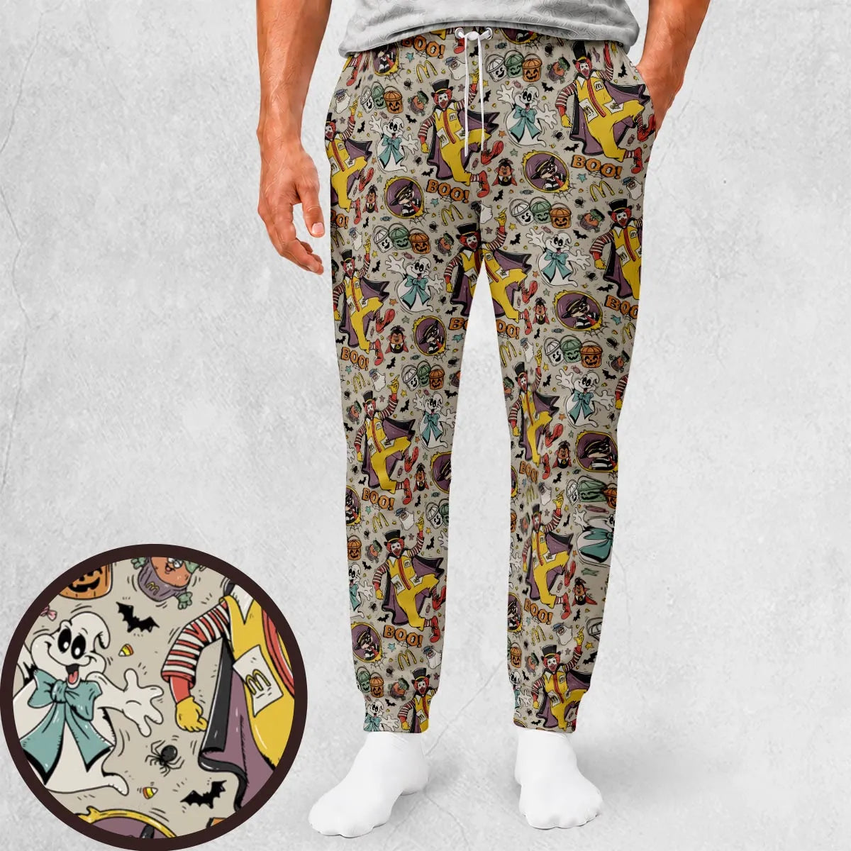 Vintage Halloween Fast Food Sweatpants