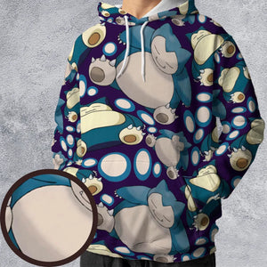 Snorlax Pokemon All-over Print Hoodie