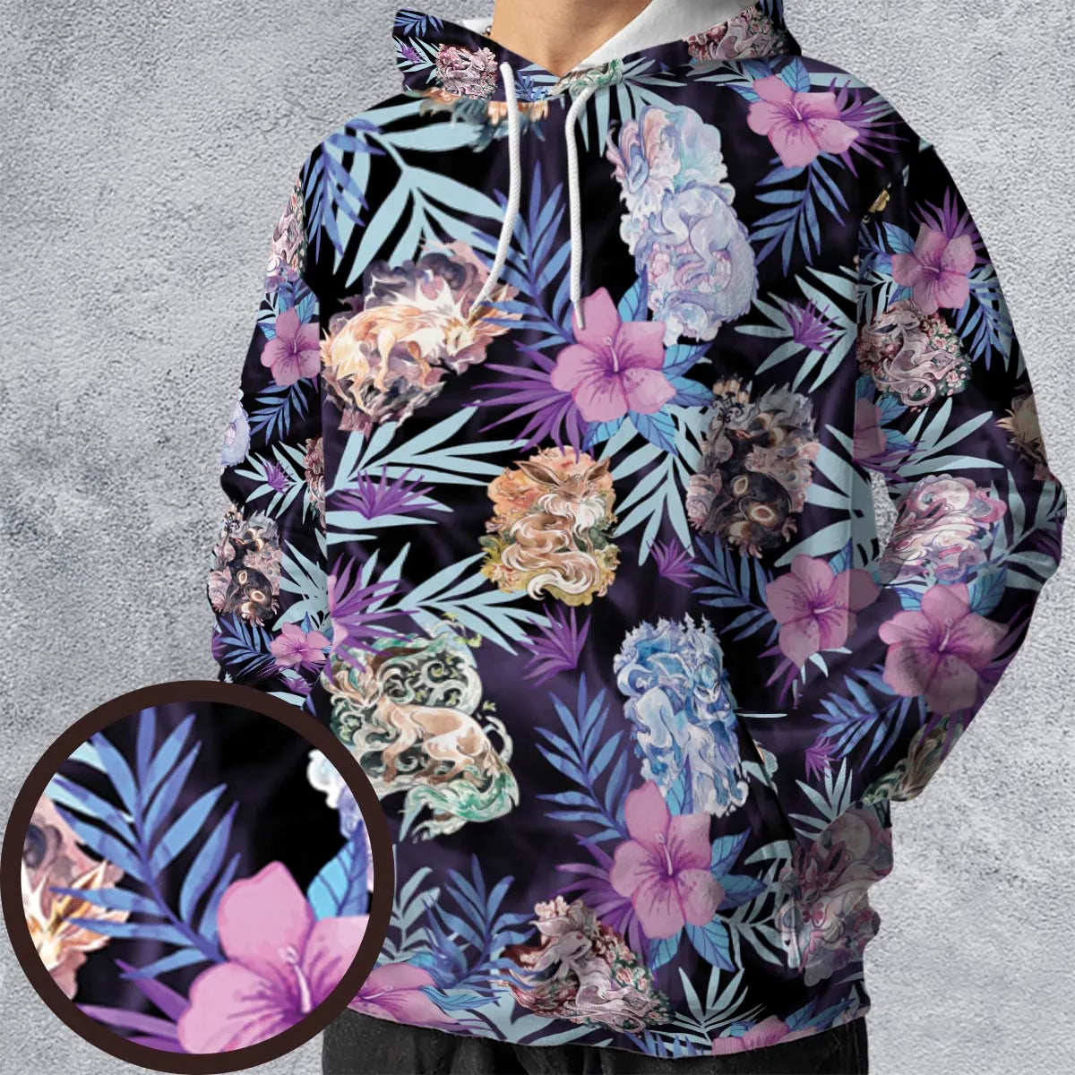 Eevee Evolutions Fancy Style All-over Print Hoodie