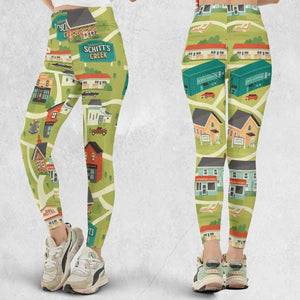 Schitt's Creek Town Map Legging
