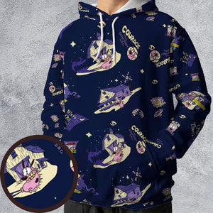 Courage the Cowardly Dog Scenic All-over Print Hoodie