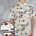 Back to the Future Pattern AOP Men/Women Polo Shirt