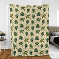 TMNT Characters Weapon Pattern Fleece Blanket