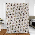 Bookish Wardrobe Wishbone Fleece Blanket