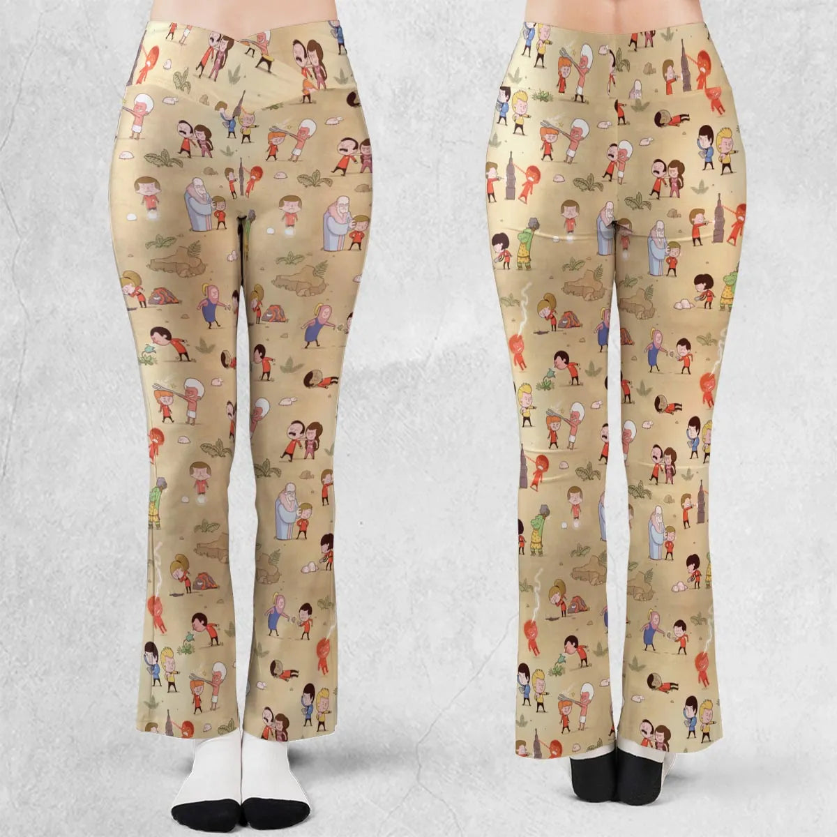 Pyramid America Star Trek Characters Flare Leggings