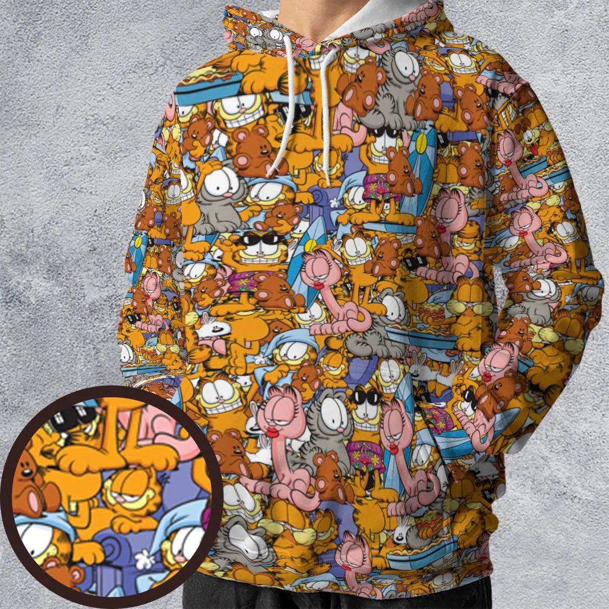 Purr-fect Garfield All-over Print Hoodie