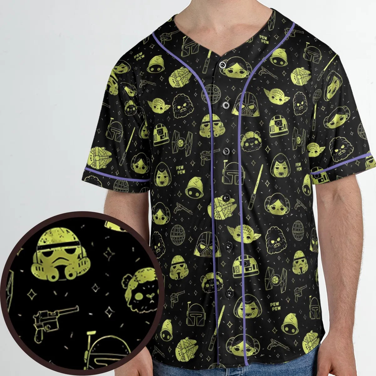 PewPew Star Wars Unisex Baseball Jersey
