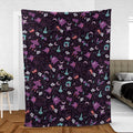 Lavender Town Pokemon Pattern Fleece Blanket