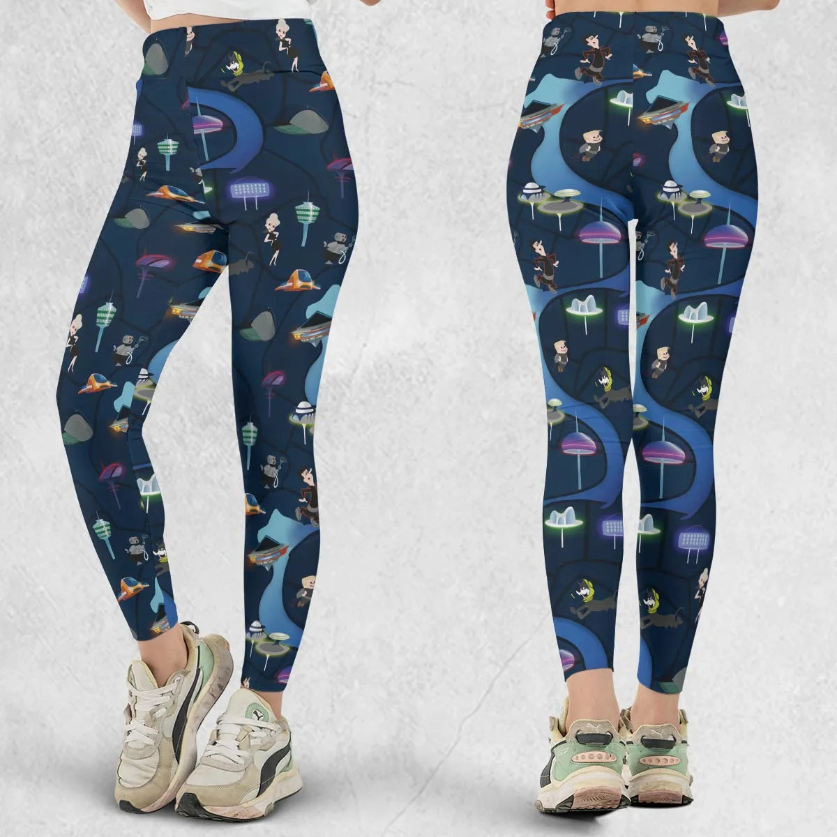 City of The Future The Jetsons Legging