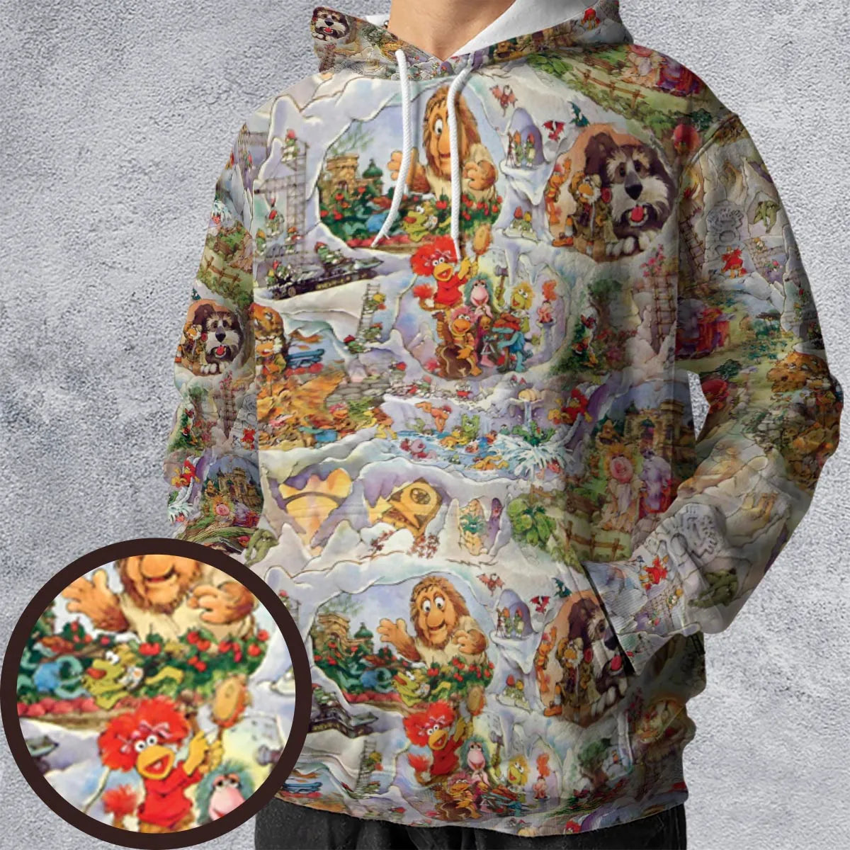 Fraggle Rock Journey Jim Henson All-over Print Hoodie