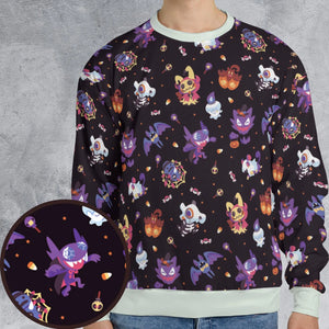 Trick or Treat Poke'ween Pokemon All-over Print Sweatshirt