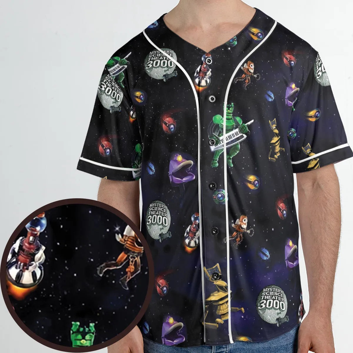 Robot Roll Call MST3K Unisex Baseball Jersey