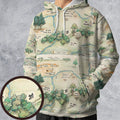 Hundred Acre Wood Map All-over Print Hoodie