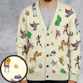 80s Classic Cartoon Characters Cardigan