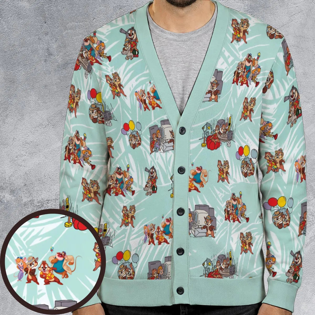Rescue Team Chip 'n Dale Rescue Rangers Cardigan