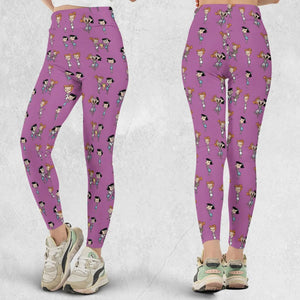 Wilma and Betty The Flintstones Legging