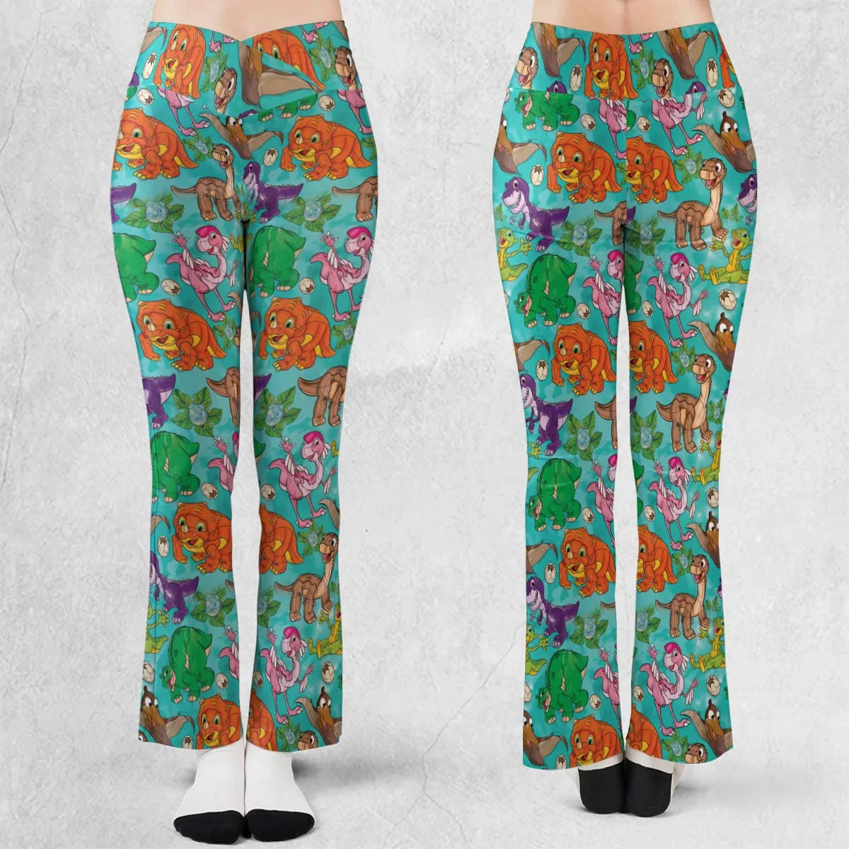 Squad Goals The Land Before Time Flare Leggings