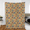 Aloha Xmas Stitch Fleece Blanket