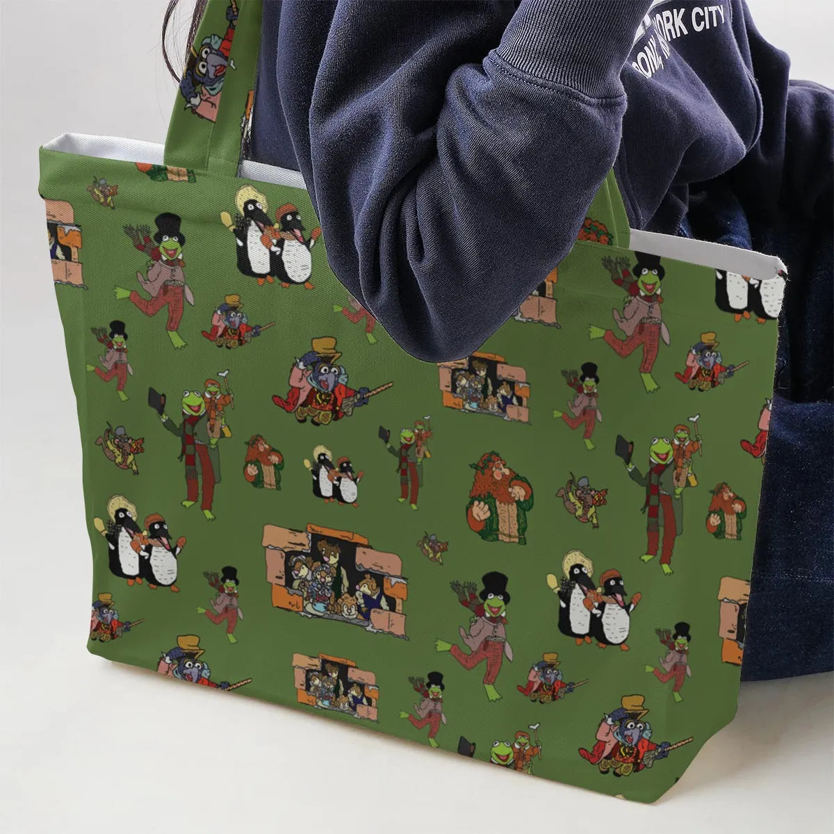 The Muppet Christmas Carol Characters Large Tote Bag