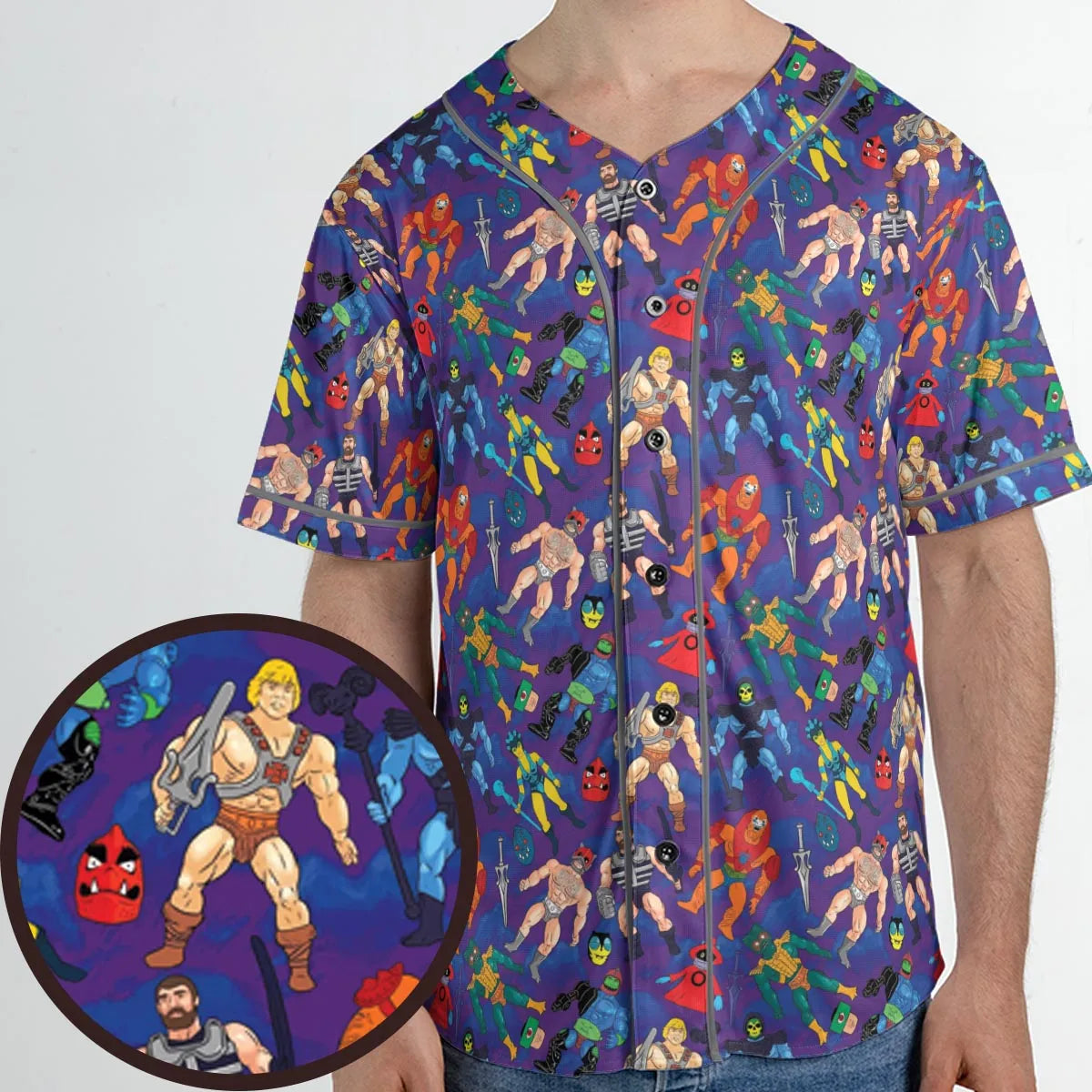 MOTU Figures Unisex Baseball Jersey