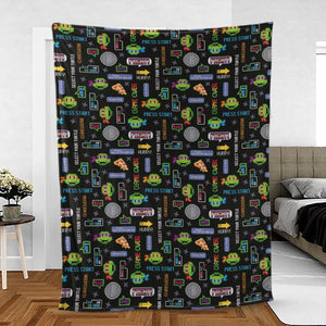 The TMNT Pixel Characters Fleece Blanket