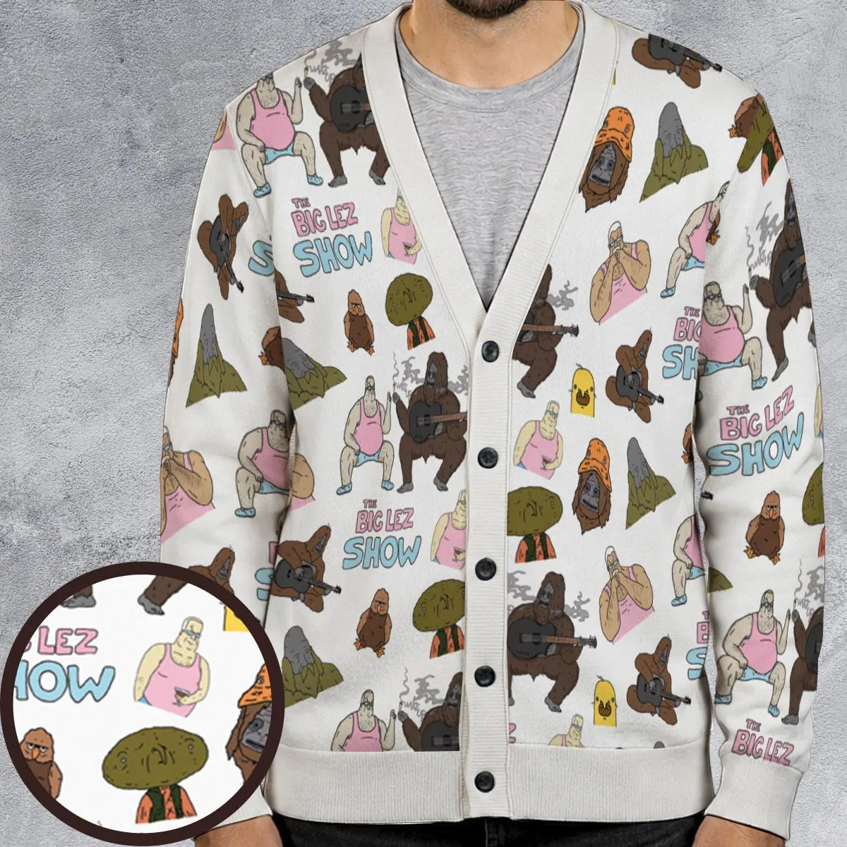 Sassy The Sasquatch The Big Lebowski Cardigan