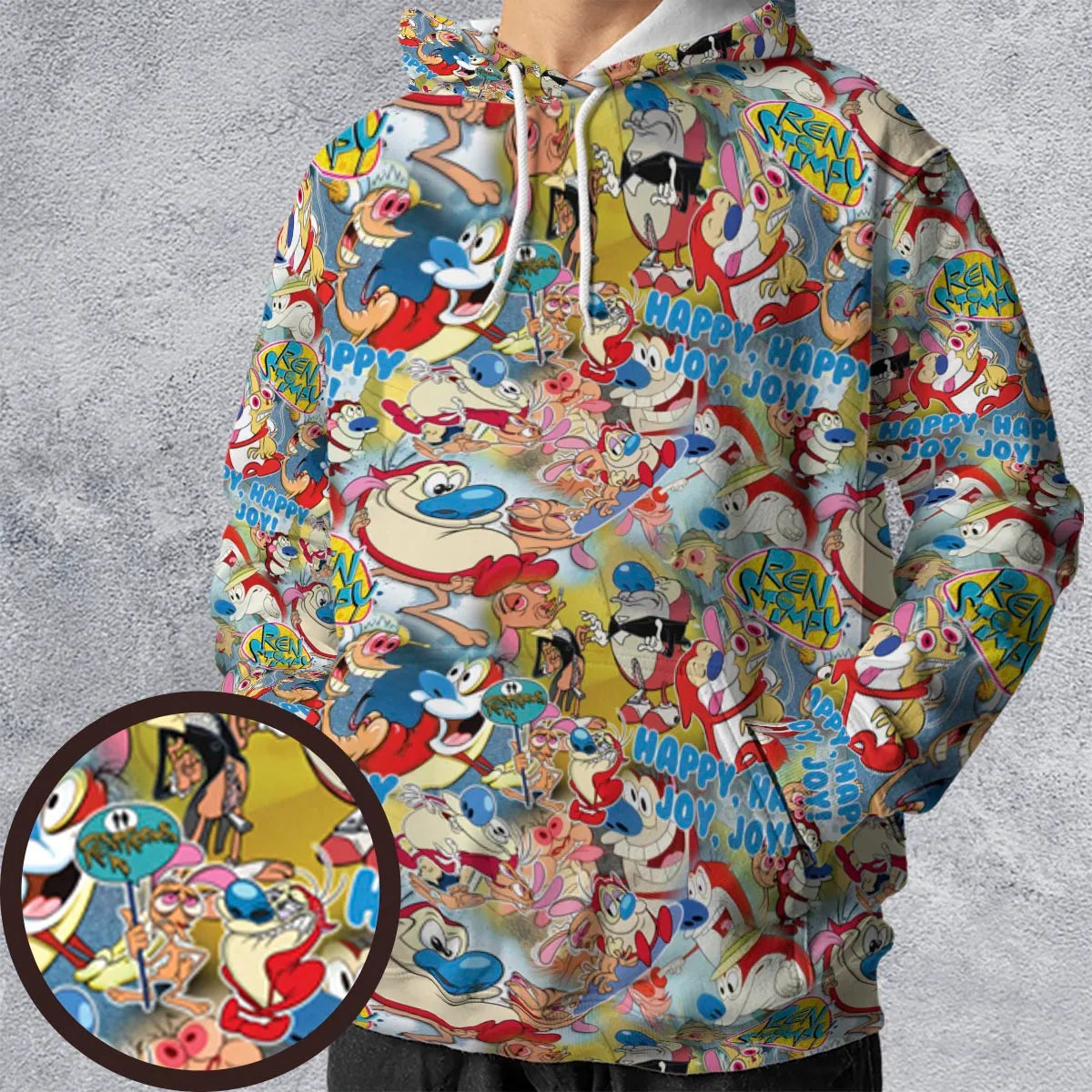The Ren and Stimpy Show All-over Print Hoodie