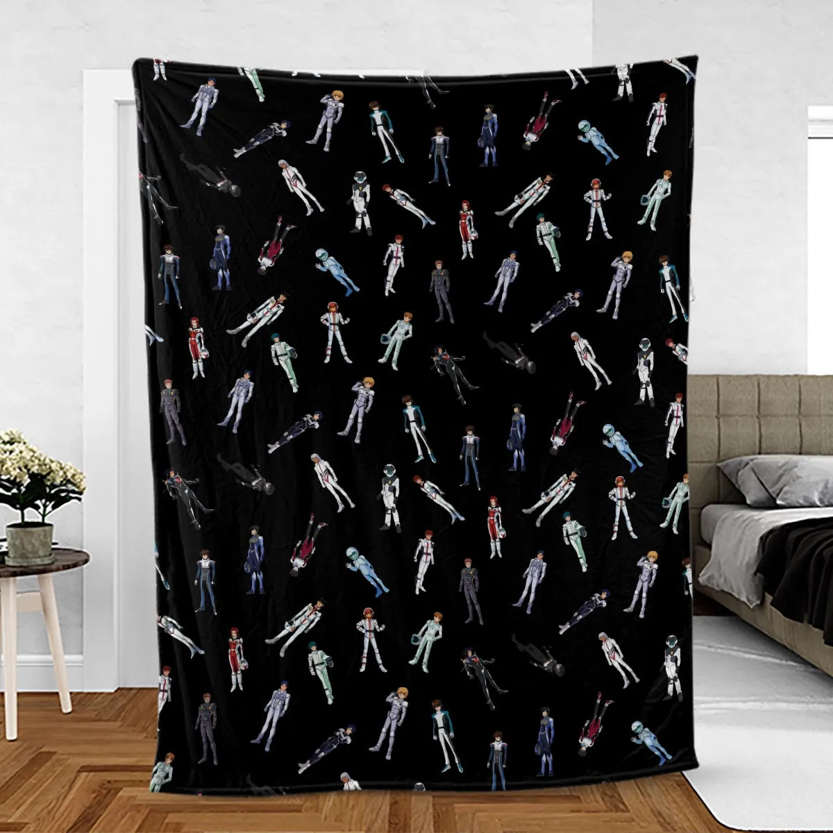 Gundam Pilot Suits Gundam Mobile Fleece Blanket
