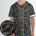 Suspicious Cats Funny Cat Unisex Baseball Jersey