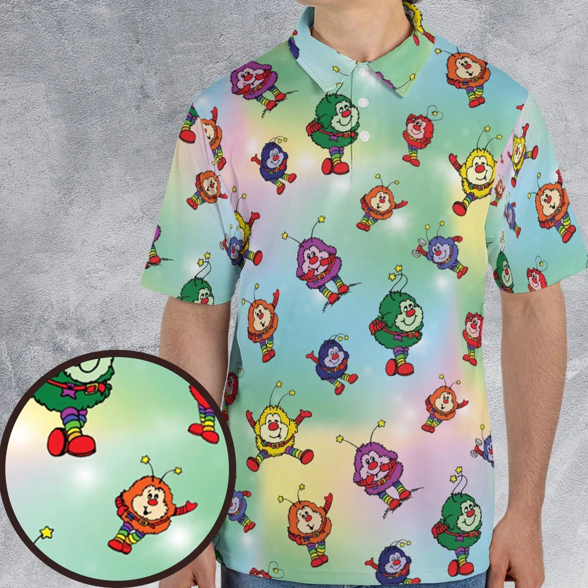 Rainbow Brite Sprites AOP Men/Women Polo Shirt