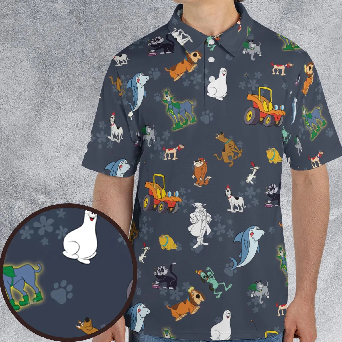 HB Scooby Clones AOP Men/Women Polo Shirt