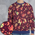 Fire Pokemon Pattern All-over Print Sweatshirt