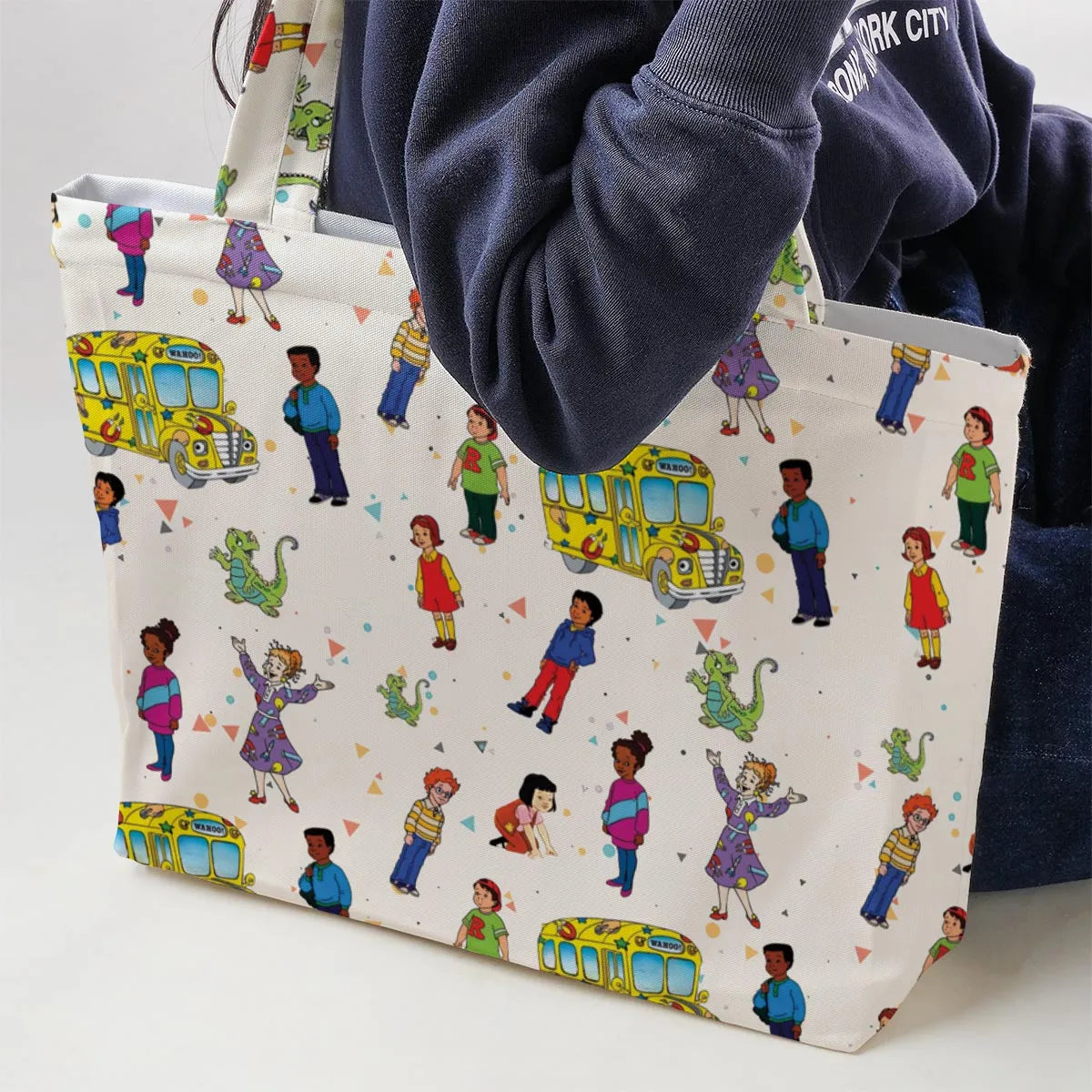 The Magic School Bus Characters Large Tote Bag