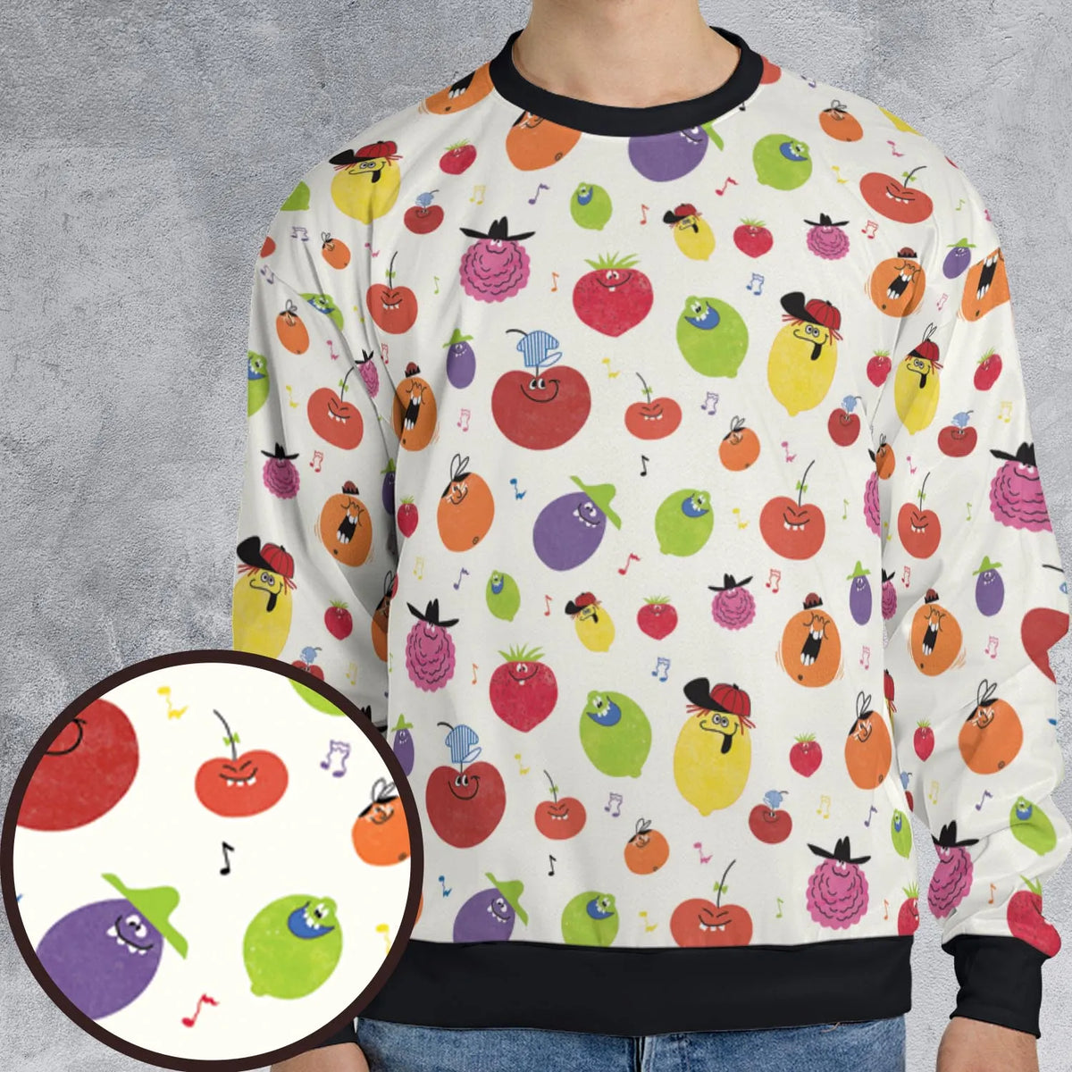 Drink Mix Pillsbury's Funny Face All-over Print Sweatshirt