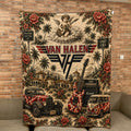 Van Halen Sherpa Blanket Frankenstrat Guitar Vintage Collage Hard Rock Blanket