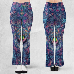 Cheshire Cat Alice In Wonderland Flare Leggings