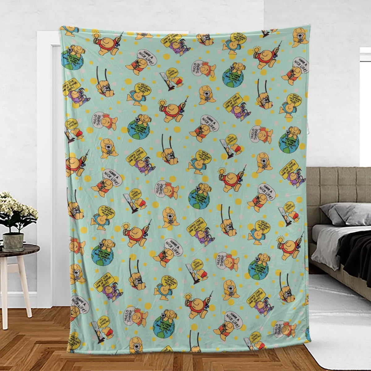 Hullo There Ziggy Fleece Blanket