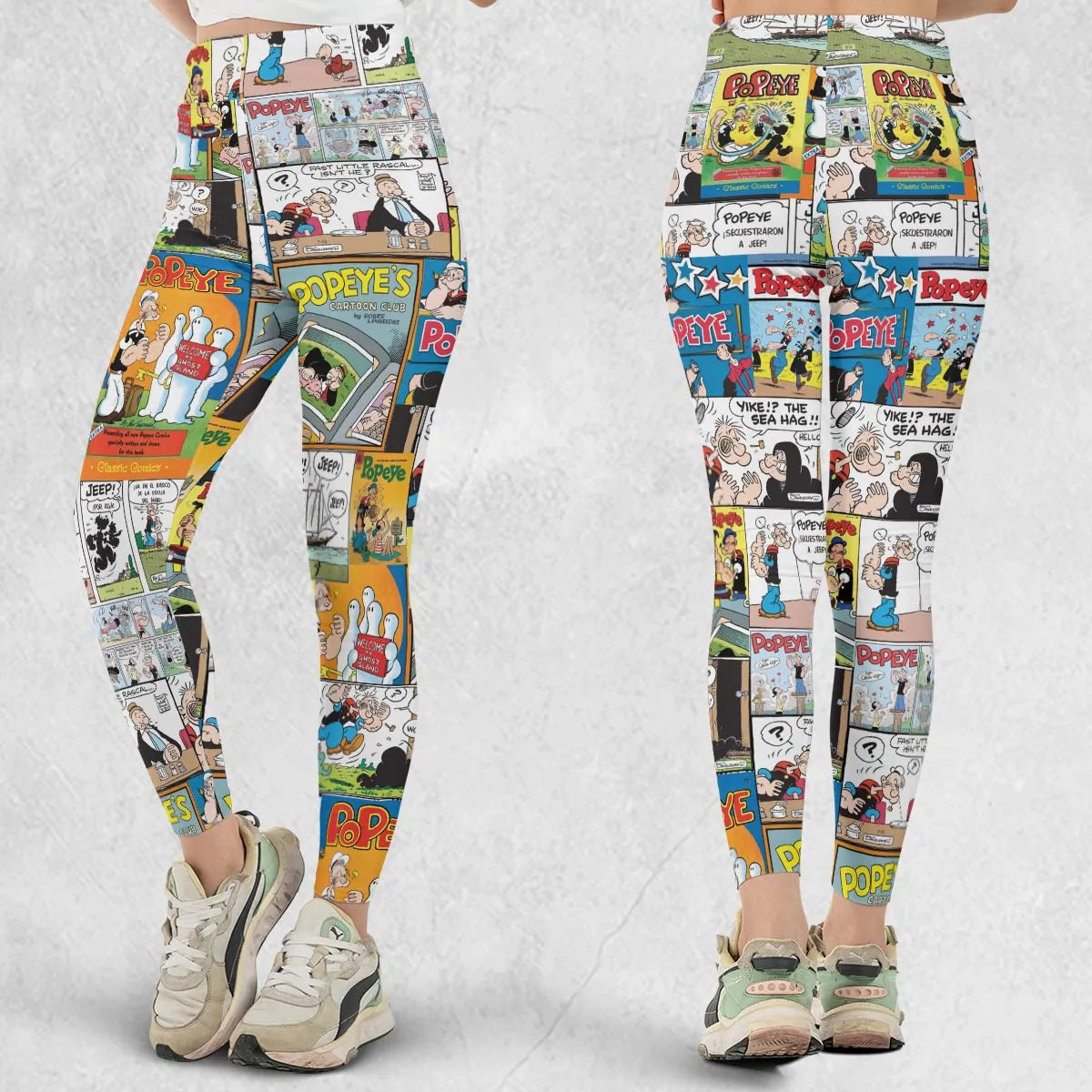 Olive Oyl Popeye Comic Legging