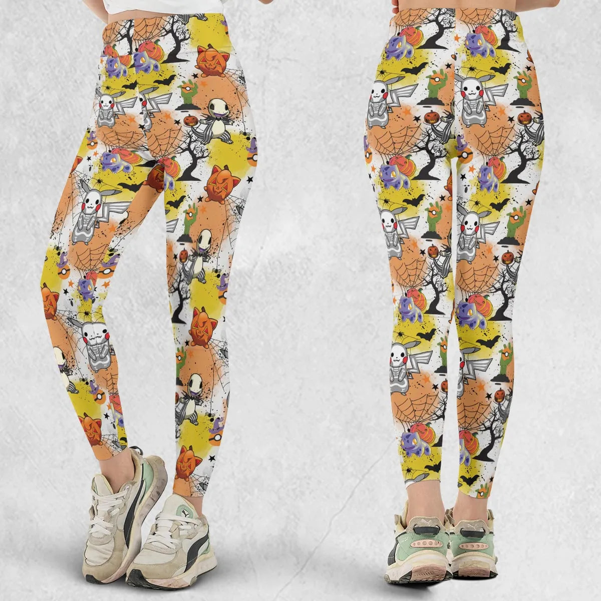 Spooky Costume Pikachu Charmander Jigglypuff Bulbasaur Pokemon Legging