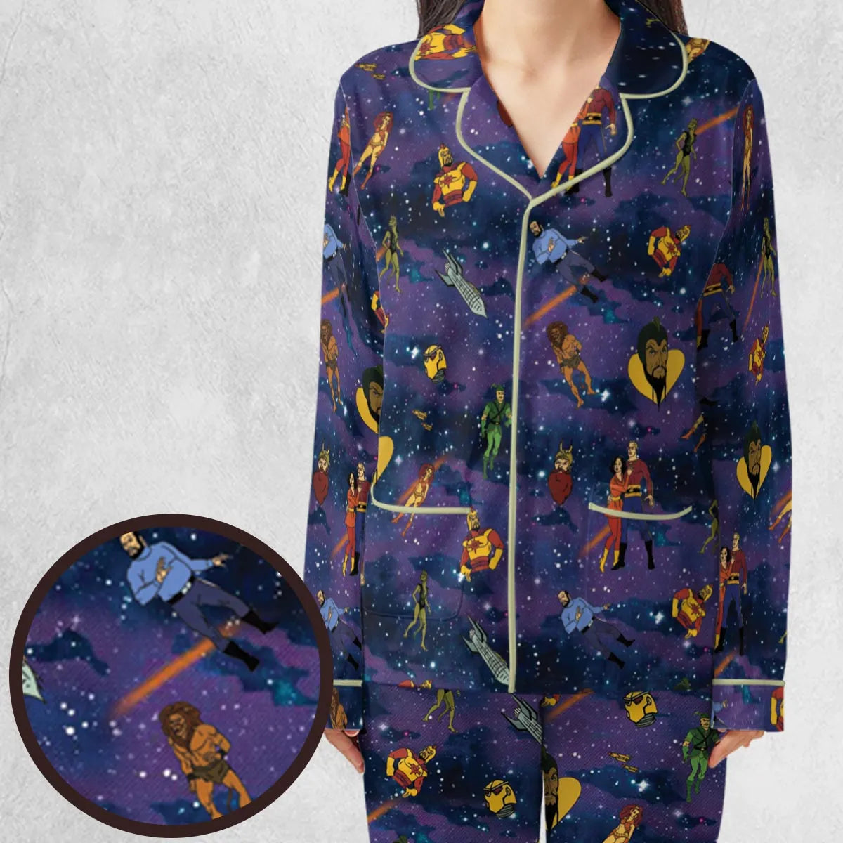 Flash Gordon Cartoon Characters Pajamas Set