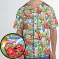 Clifford The Big Red Dog Seamless Unisex Baseball Jersey