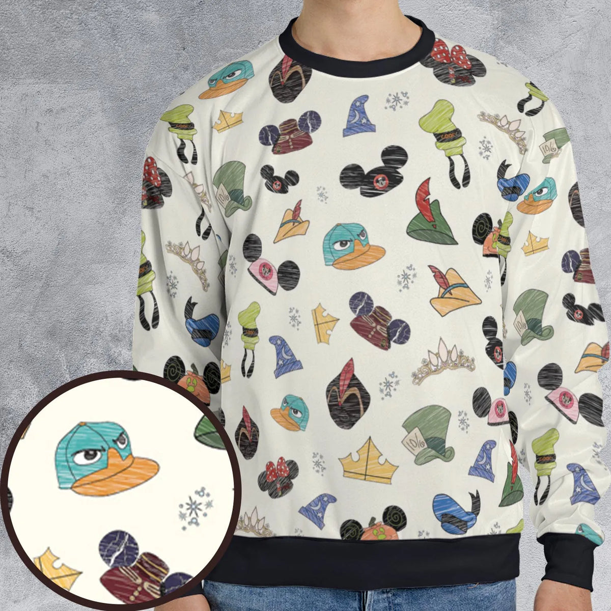 The Happiest Kingdom All-over Print Sweatshirt