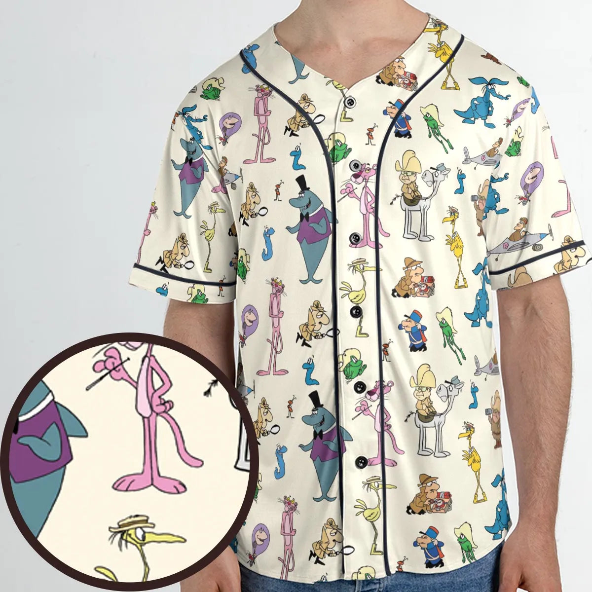 Just happens to be Pink Panther Unisex Baseball Jersey